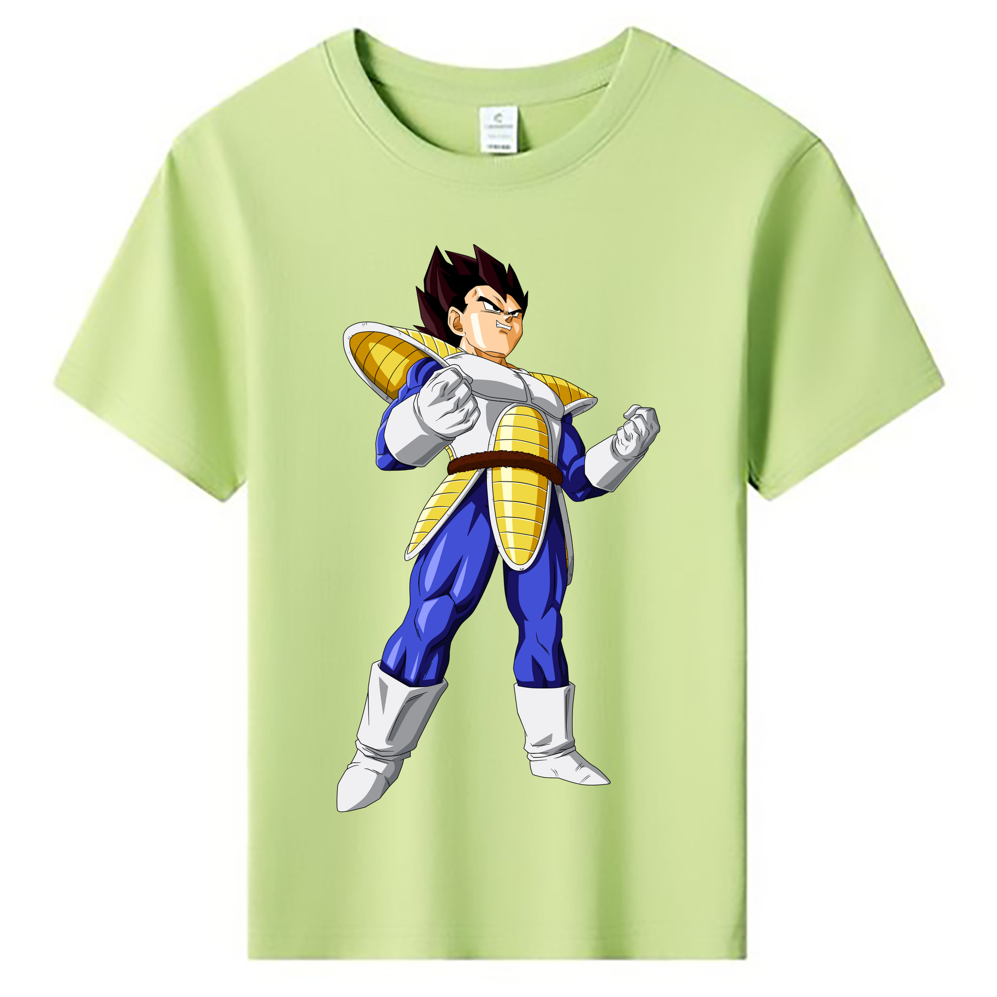 （画像用） ドラゴンボール ベジータ四世（Bejīta Yonsei）DRAGON BALL Vegeta IV 綿100％キッズTシャツ（フロントプリント）